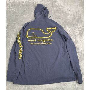 West Virginia Mountaineers Vineyard Vines Hoodie Men's Size Small Blue